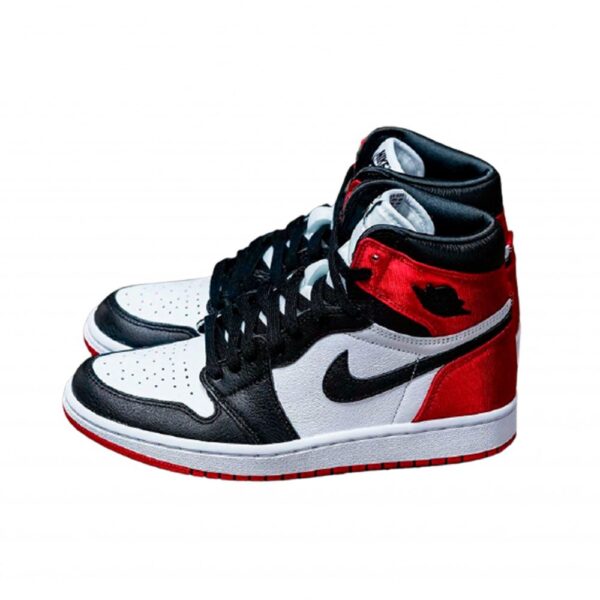 Air Jordan 1 High Satin Black Toe Tricolor