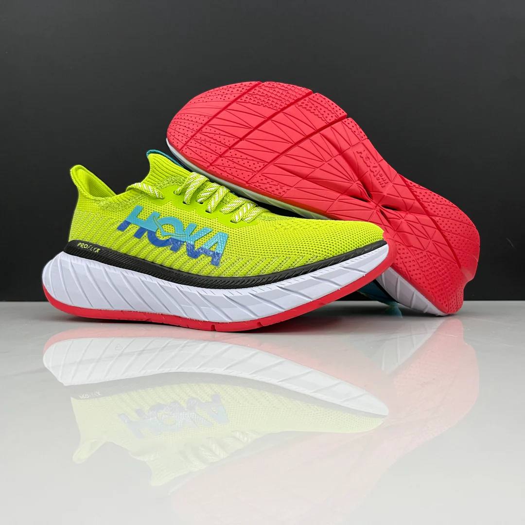 Hoka Carbon X3 - Verde/Vermelho
